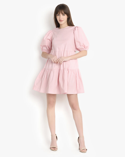Blush Bloom Fit and Flare Dress