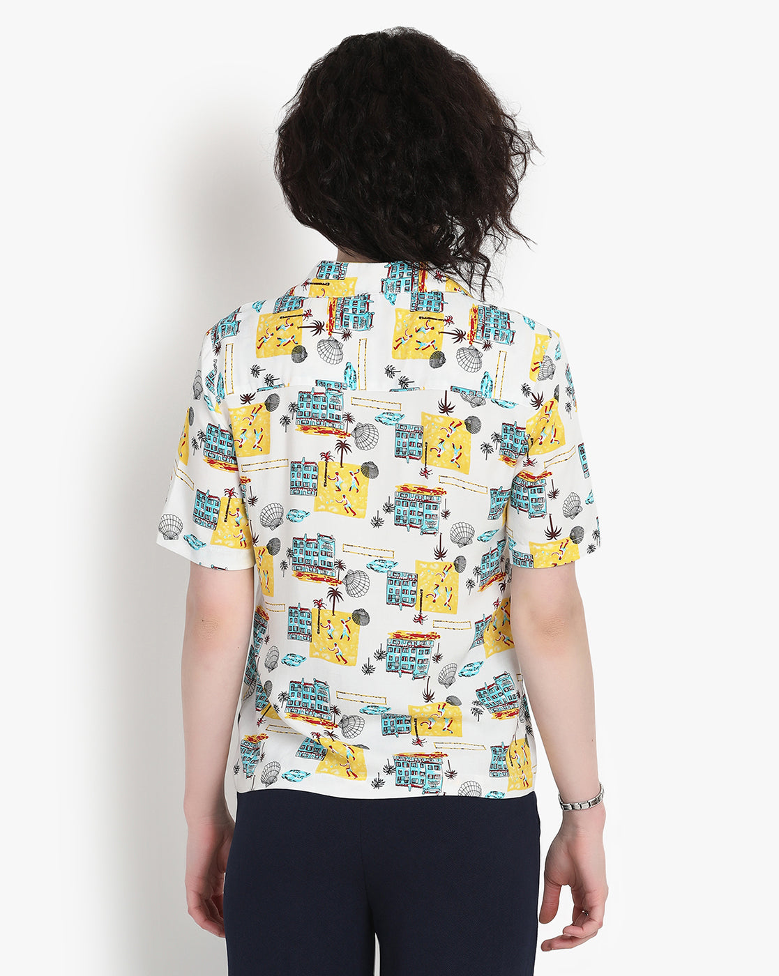 Seaside Serenity Crop Shirt