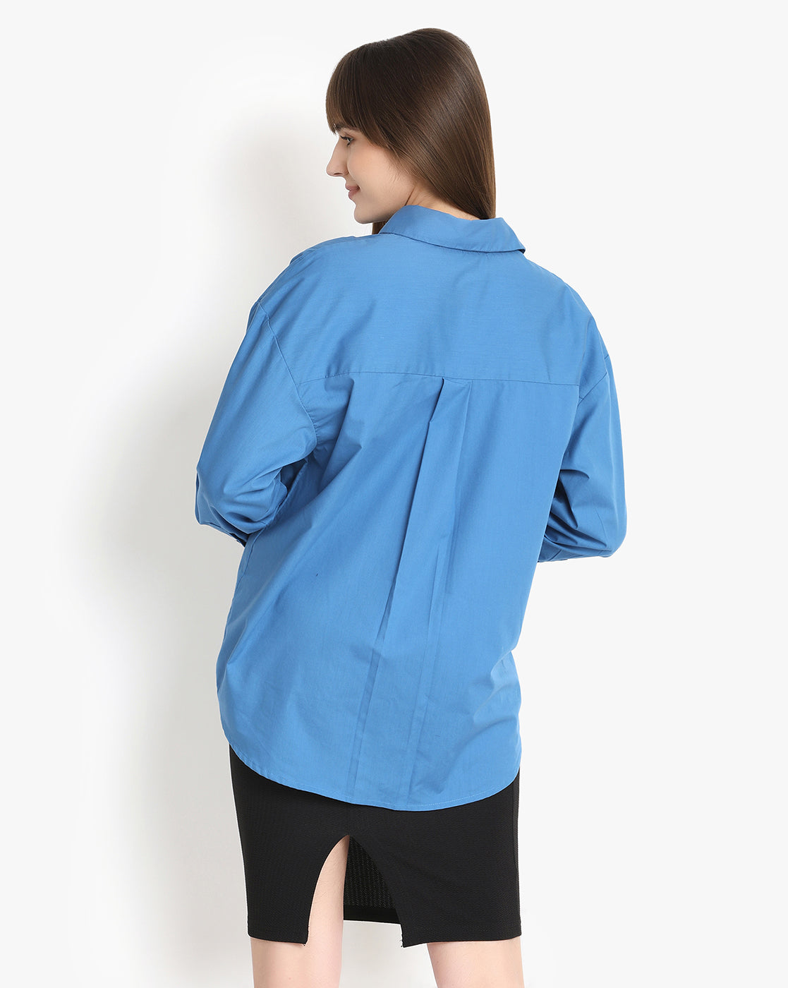 Cerulean Comfort Button-Down Shirt