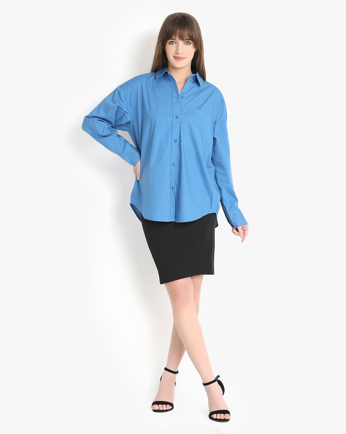 Cerulean Comfort Button-Down Shirt