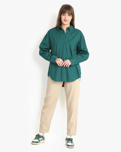 Verdant Comfort Button-Down Shirt