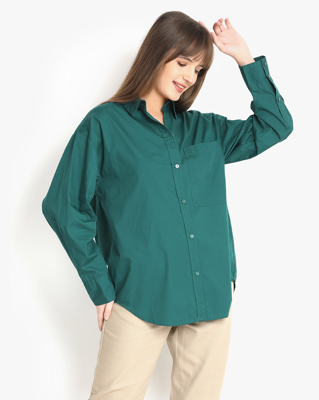 Verdant Comfort Button-Down Shirt