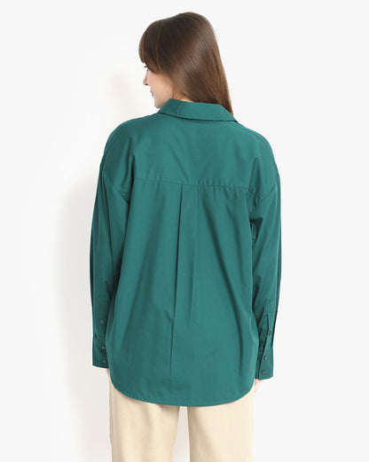 Verdant Comfort Button-Down Shirt