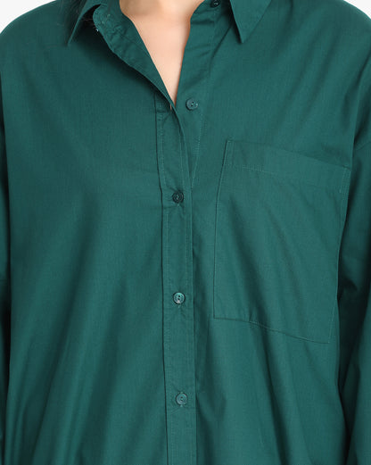 Verdant Comfort Button-Down Shirt