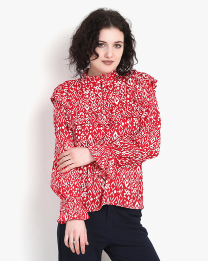 Crimson Charm Top