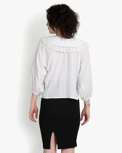 Croatian Lace Elegance Top