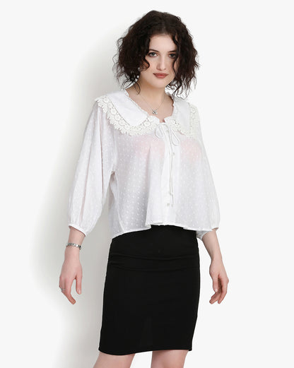 Croatian Lace Elegance Top