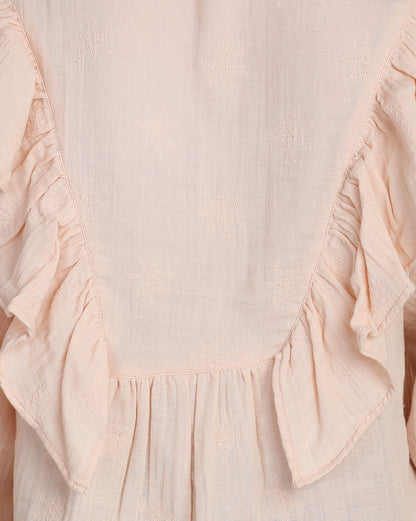 Ivory Elegance Frill Top